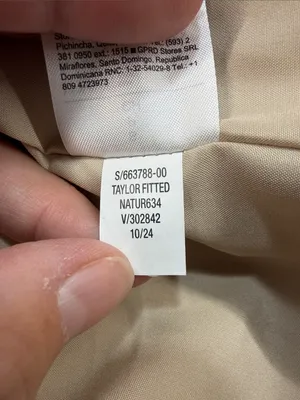 Old Navy NWT Oatmeal Taylor Fitted Linen Blend Suit Blazer Jacket Size Small thumbnail 10