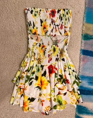 Rays for days strapless cutout summer beach dress size S thumbnail 1
