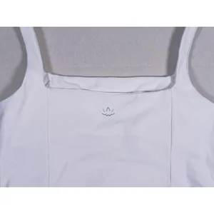 Beyond Yoga Spacedye Square Neck Sports Bra Tank Top XL White Yoga Pilates Gym thumbnail 6