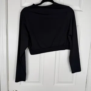 Sz XXL Gymshark Black Seamless Long Sleeve Cropped Top NWOT thumbnail 8