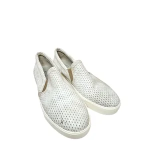 Naturalizer Aileen Grey‎ Metallic Perforated Leather Slip On Sneakers Womens 9M thumbnail 4