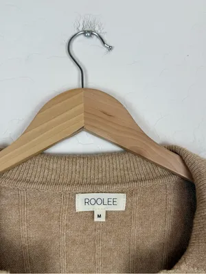 Roolee V-Neck Knit Ribbed Sweater Belted Midi Dress thumbnail 5