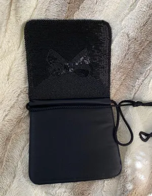 Beaded Evening Bag Black thumbnail 7