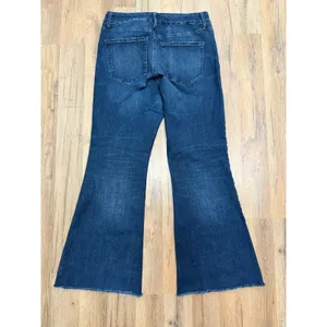 Express Mid Rise Flare Jeans‎ Dark Wash Ultra Stretch Size L Regular thumbnail 7