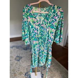 Cupshe Bright Abstract Shorts Romper Jumpsuit Vaca Resort Tropical Spring Summer thumbnail 2