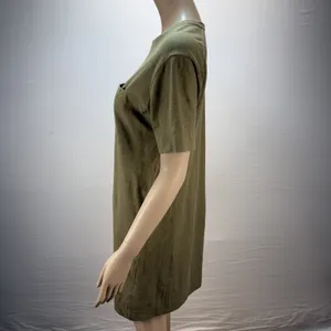 Arc'teryx Womens Cela T-Shirt Dress Size M Olive Green Cotton Blend Short Sleeve thumbnail 3