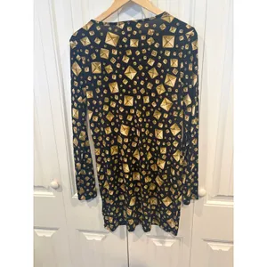 MICHAEL Michael Kors‎ Black And Gold Dress Size Medium thumbnail 2