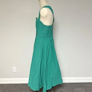 Anthro l Maeve Square-Neck Buttondown Dress thumbnail 9