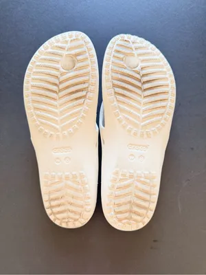 Crocs Women's Kadee II Flip Thong Sandal in white, lightweight, size 8 women's thumbnail 7