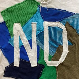 Notre Dame bow patchwork quilted gameday long sleeve top White thumbnail 9