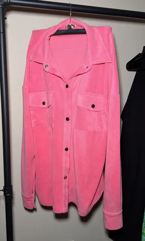These Three Boutique Top shacket long sleeve shirt thumbnail 1