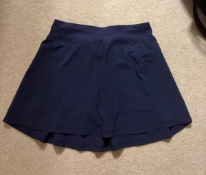 Target Navy Tennis Blue Pleated Athletic Mini Skort Small thumbnail 1