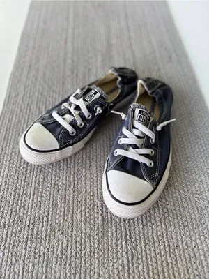 Converse Navy Blue Canvas Slip On Sneakers Size 8 thumbnail 2