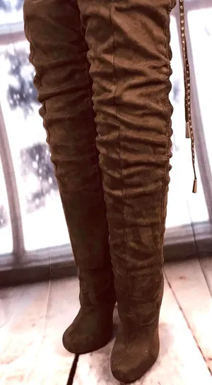 Sheikh Over Knee Boots Brown Size 7 thumbnail 5