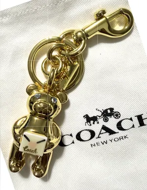 Coach Valentine's Day Bear Bag Charm thumbnail 1