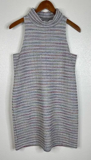 Akemi +‎ Kin Striped High Neck Mini Dress Size Xsmall thumbnail 1