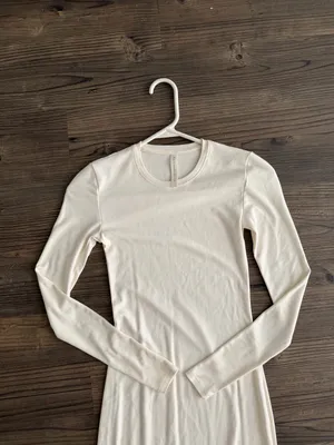 Aritzia Cream Long-Sleeve Maxi Dress thumbnail 2