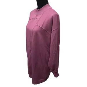 Lululemon Broken‎ Beats Sweatshirt Sweater Dress Size Medium Plumful Mauve thumbnail 4