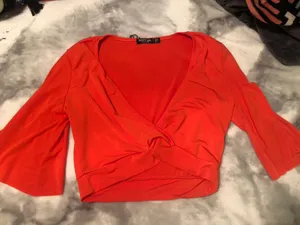 Nasty Gal Wrap Crop Top thumbnail 4