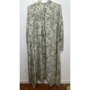 PETAR PETROV Neutral Light Green 100% Silk Black Spots Alex Silk Dress size XS thumbnail 12