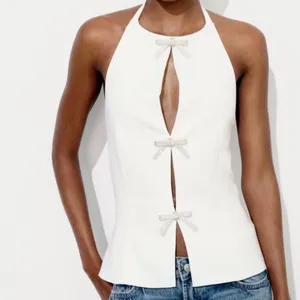 Zara JEWEL‎ BOW HALTER TOP Size XXL thumbnail 2