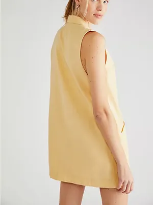 Free People Nue Linen Mini Dress Size XS thumbnail 3