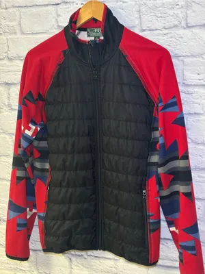 Lauren Ralph Lauren Active Puffer Fleece Jacket With Native Print Womens Size XL thumbnail 3