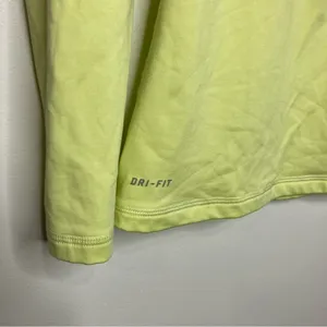 Nike pro half zip pullover size medium‎ yellow thumbnail 2
