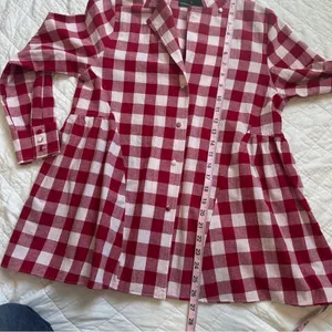 Tuckernuck Pomander Place Apple Red Gingham Scarlett Button Down Shirt NEW thumbnail 9