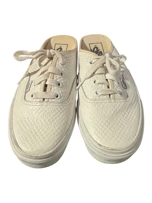Vans Authentic Mule White Faux Snakeskin Slip-On Sneakers Women’s Size 7 thumbnail 3