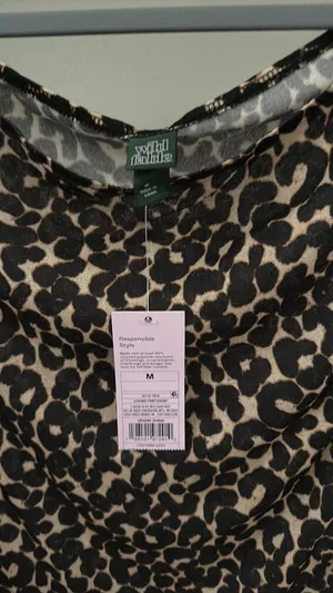 Wild Fable Sheer Cheetah Top thumbnail 2