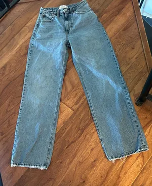 Abercrombie & Fitch The Loose High Rise Blue Denim Jeans Size 24 thumbnail 1