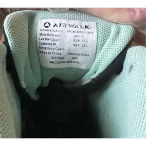 AIRWALK Black High Top Genuine Suede/ Canvas Sneakers Shoes for Girls Size USA 6 thumbnail 5