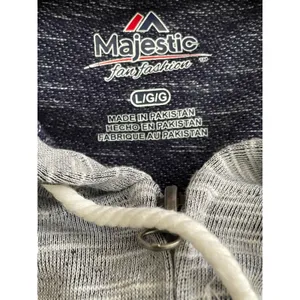 Majestic Fan Fashion Atlanta Braves Full Zip Hoodie Large thumbnail 3