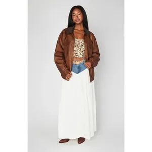 Show Me Your Mumu Maverick Bomber Jacket in Chestnut Brown XSmall New Womens thumbnail 9