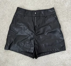 Leather Shorts Black Size 0 thumbnail 1