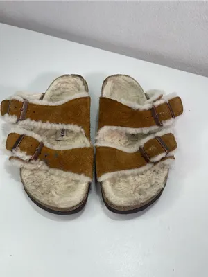 Birkenstock Arizona Shearling Suede Sandals Women's 36 (5) Casual Comfort Boho thumbnail 2