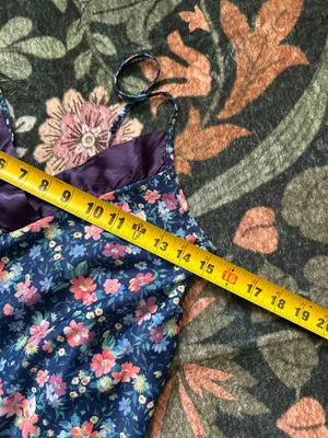 Floral night gown/slip Blue thumbnail 6