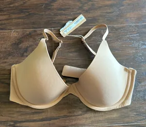 SKIMS NWT Fits everybody scoop plunge bra ochre 34D Bra thumbnail 1