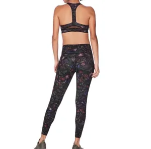 Lululemon Break Free Bra Nulux Frozen Flourish Multi / Black Size 6 thumbnail 15