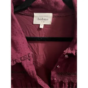 Bohme ✨Maroon Polka Dot Collared Maxi Dress✨ thumbnail 9
