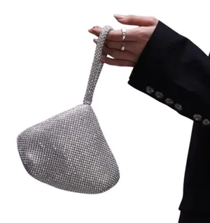 Topshop Gigi Embellished Grab Bag in Silver​​ thumbnail 1