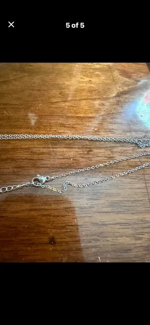 Stainless Steel & Turquoise Cross 16 inch Necklace thumbnail 5