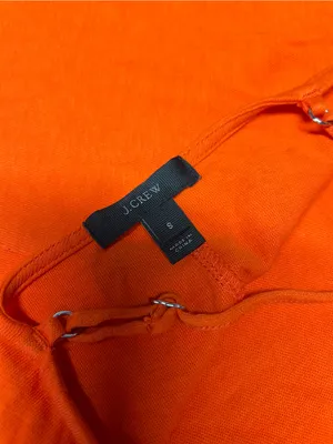 J.Crew Strappy Knit Midi Dress Size Small Orange thumbnail 8