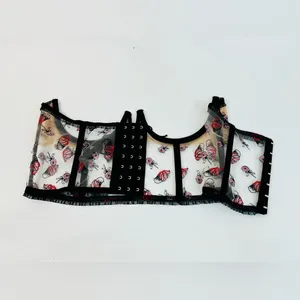 For Love & Lemons Rosie Bow Ice Cream Corset Top size Medium thumbnail 10