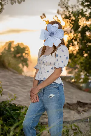 H&M Floral Blouse thumbnail 2
