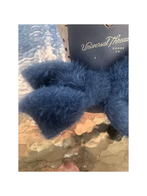 Universal Threads NWT Blue Faux Fur Bow Clip thumbnail 2