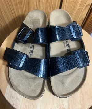 Birkenstock Arizona Two-Strap Sandal - Black Glitter thumbnail 1