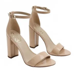 Sam Edelman Robyn Sandal Heel Women's Size 7 Wide Beige Blush Leather thumbnail 1