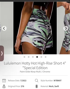 Lululemon Hotty Shorts Special Edition 4"  thumbnail 3
